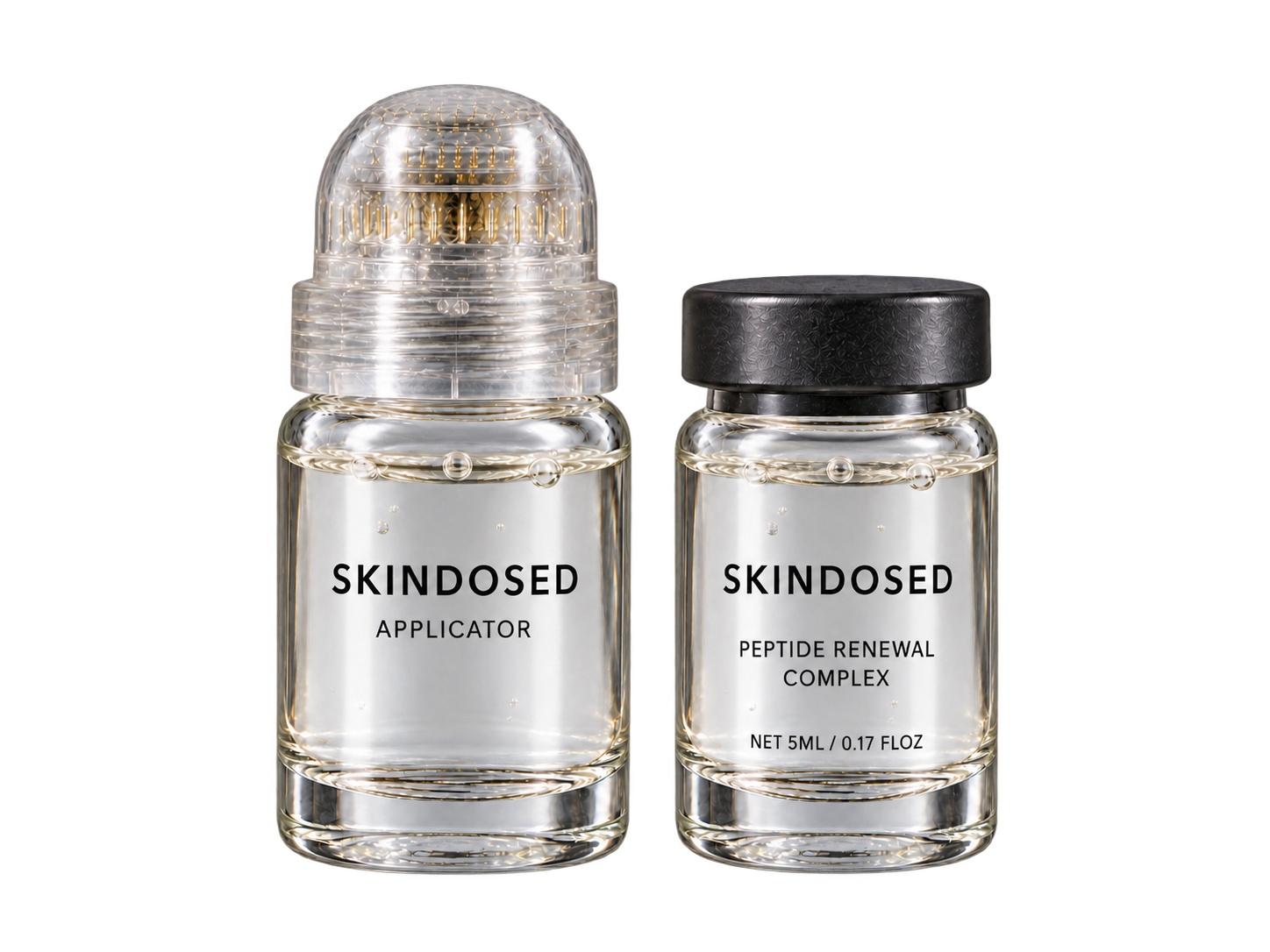 SkinDosed micro-infusion applicator and peptide serum vial